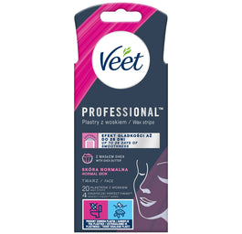 Veet Professional plastry z woskiem skóra normalna 20szt