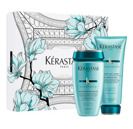 Kerastase Resistance Spring zestaw szampon do włosów 250ml + cement odbudowujący włosy 200ml