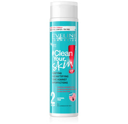 Eveline Cosmetics Clean Your Skin oczyszczająco-matujący tonik przeciw niedoskonałościom 225ml