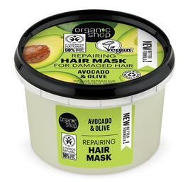 Organic Shop Repairing Hair Mask odbudowująca maska do włosów Avocado & Olive 250ml