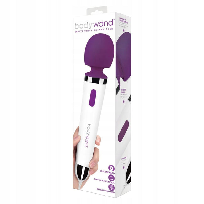 Bodywand Plug-In Multi Function Wand Massager wielofunkcyjny masażer typu wand White Purple