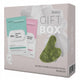 GLAMFOX Beauty Gift Box zestaw nawilżająco-kojąca maska w płachcie 25ml + rewitalizująca maska w płachcie 25ml + kamień gua sha