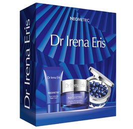 Dr Irena Eris NeoMetric zestaw krem odmładzający kontur twarzy na dzień 50ml + krem aktywujący młodość skóry na noc 50ml + kapsułki redukujące zmarszczki wokół oczu i ust na noc 45szt.