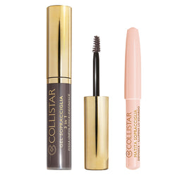 Collistar Perfect Eyebrow Gel koloryzujący żel do brwi 2 Castano Asia + Brightening Eyebrow Pencil kredka do brwi