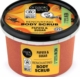 Organic Shop Renovating Body Scrub regenerujący peeling do ciała Papaya & Sugar 250ml