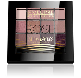 Eveline Cosmetics All In One Eyeshadow Palette paleta cieni do powiek 02 Rose 12g