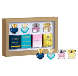 Versace Mini Gift Set zestaw Dylan Blue woda perfumowana 5ml + Dylan Turquoise woda toaletowa 5ml + Bright Crystal woda toaletowa 5ml + Yellow Diamond woda toaletowa 5ml