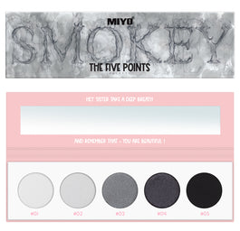 MIYO The Five Points Palette paleta cieni do powiek Smokey 6.5g