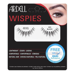 Ardell Wispies sztuczne rzęsy 603 Black + Duo Adhesive klej do rzęs 1g