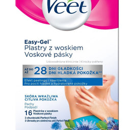 Veet Veet plastry wosk do depilacji pachy skóra wrażliwa 16szt