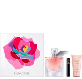 Lancome La Vie Est Belle zestaw woda perfumowana spray 50ml + balsam do ciała 50ml + Hypnose mini tusz do rzęs 2ml