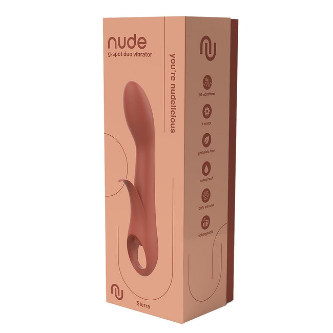 Dream Toys Nude Sierra G-Spot Duo Vibrator wibrator ze stymulacją łechtaczki