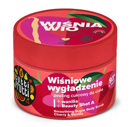 Farmona Tutti Frutti wygładzający peeling cukrowy do ciała Wiśnia i Wanilia + Beauty Shot A 300g