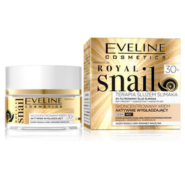 Eveline Cosmetics Royal Snail 30+ skoncentrowany krem aktywnie wygładzający na dzień i na noc 50ml