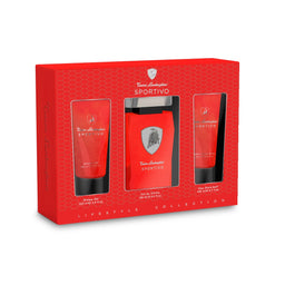 Tonino Lamborghini Sportivo zestaw woda toaletowa spray 125ml + balsam po goleniu 100ml + żel pod prysznic 100ml