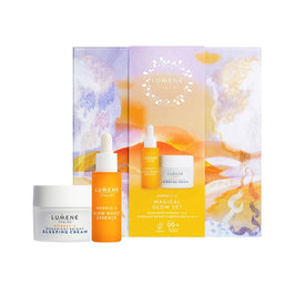 Lumene Nordic-C Valo Magical Glow zestaw Overnight Bright Sleeping Cream 50ml + Glow Boost Essence 30ml