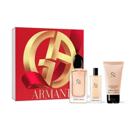 Giorgio Armani Si zestaw woda perfumowana spray 100ml + woda perfumowana spray 15ml + balsam do ciała 50ml