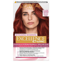 L'Oreal Paris Excellence Creme farba do włosów 6.66 Intensywna Czerwień