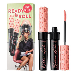 Benefit Ready To Roll Travel Set zestaw podkręcająco-liftingujący tusz do rzęs Black 2x8.5g