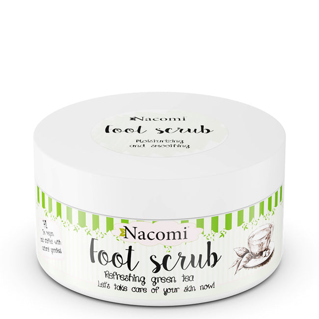 Nacomi Sugar Foot Scrub naturalny cukrowy peeling do stóp Zielona Herbata 125g