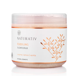 Naturativ Cuddling Sugar Scrub otulający scrub cukrowy Karmel & Cytryna & Wanilia 500ml