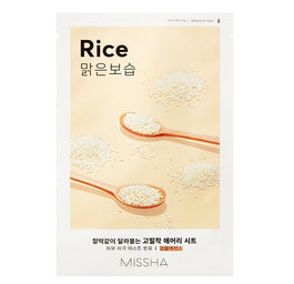 Missha Airy Fit Sheet Mask rozjaśniająco-wygładzająca maseczka w płachcie z ekstraktem z ryżu Rice 19ml