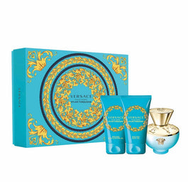 Versace Dylan Turquoise Pour Femme zestaw woda toaletowa spray 50ml + żel pod prysznic 50ml + balsam do ciała 50ml