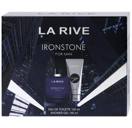 La Rive Ironstone For Man zestaw woda toaletowa spray 100ml + żel pod prysznic 100ml