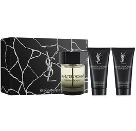 Yves Saint Laurent La Nuit De L'Homme zestaw woda toaletowa spray 100ml + żel pod prysznic 2x50ml
