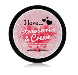 I Love Nourishing Body Butter odżywcze masło do ciała Strawberries & Cream 200ml