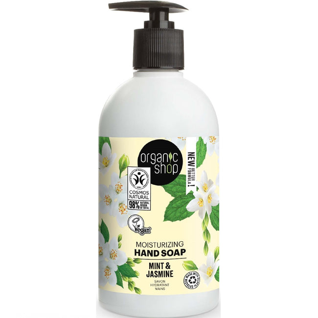 Organic Shop Minty Jasmine Hand Soap nawilżające mydło do rąk Mint & Jasmine 500ml