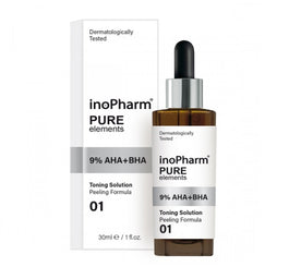 InoPharm Pure Elements 9% AHA+BHA Peeling peeling do twarzy z hydroksykwasami 9% AHA i BHA 30ml