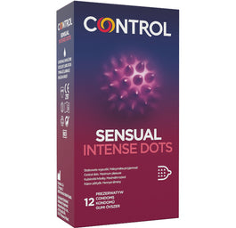 Control Sensual Intense Dots prezerwatywy ze stożkowatymi wypustkami 12szt.