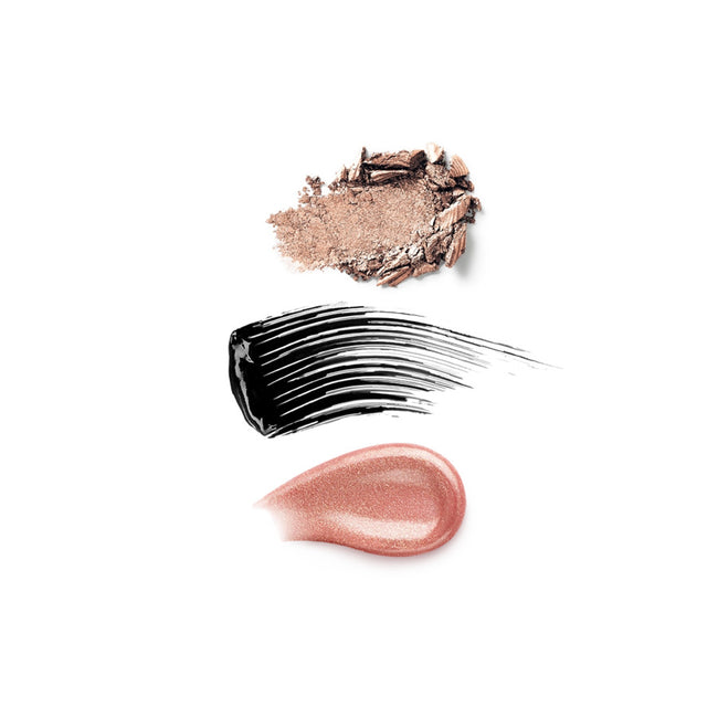 KIKO Milano Holiday Première Total Look Makeup Gift Set zestaw metaliczny cień do powiek 200 3g + tusz do rzęs 11ml + nawilżający błyszczyk do ust 20 6.5ml
