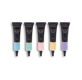 Makeup Revolution Ultimate Pigment Base Set zestaw baz pod cienie do powiek Blue + Mint + Pink + Yellow + Lilac 5x15ml