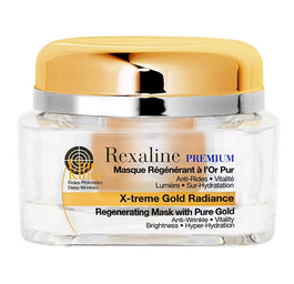 Rexaline Line Killer X-Treme Gold Radiance regenerująca maska do twarzy z drobinkami złota 50ml