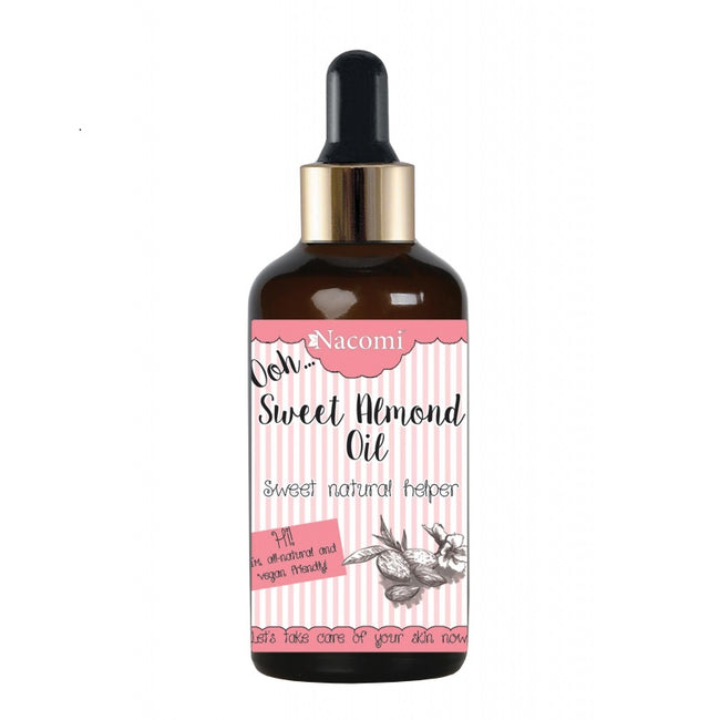 Nacomi Sweet Almond Oil olej ze słodkich migdałów z pipetą 50ml