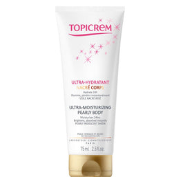 Topicrem Ultra-Moisturizing Pearly Body ultranawilżające mleczko do ciała z perłowym wykończeniem 75ml