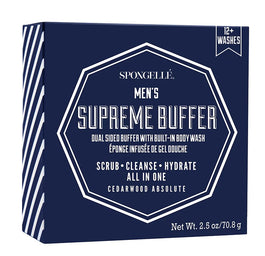 Spongelle 12+ Men's Buffer gąbka nasączona mydłem do mycia ciała Supreme