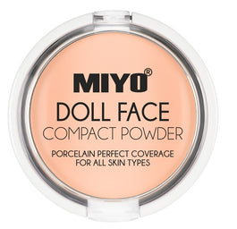MIYO Doll Face Compact Powder puder matujący do twarzy 01 Vanilla 7.5g