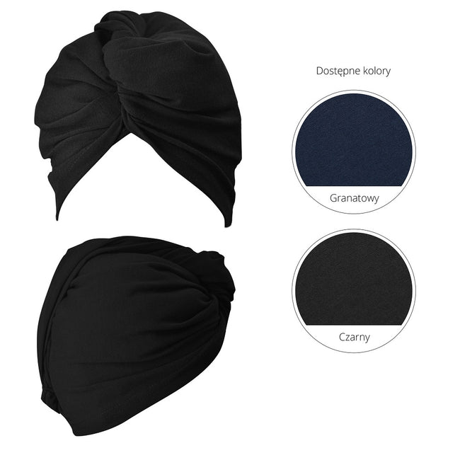 Anwen Wrap It Up turban do włosów Czarny