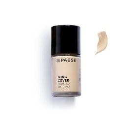 Paese Long Cover Foundation podkład matujący do cery tłustej i mieszanej 02M Jasny Beż 30ml