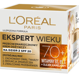 L'Oreal Paris Ekspert Wieku 70+ przeciwzmarszczkowy krem odżywczy na dzień 50ml