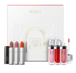 KIKO Milano Holiday Première Irresistible Lips Gift Set zestaw matowa pomadka do ust 3x3.5g + nawilżający błyszczyk do ust 3x6.5ml