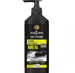 Dalas Men żel pod prysznic 3w1 Total Clean 500g