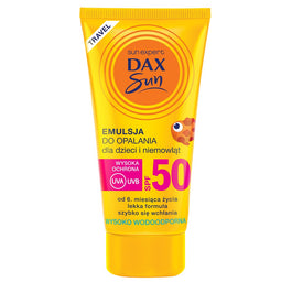 Dax Sun Emulsja do opalania dla dzieci i niemowląt SPF50 Travel 50ml