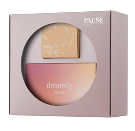 Paese Sparkling Snow zestaw Hi Rice! sypki puder ryżowy 10 Light Beige 10g + Dreamily paleta cieni do powiek 12g