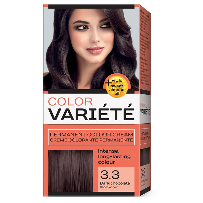 Chantal Variete Color Permanent Colour Cream farba trwale koloryzująca 3.3 Ciemna Czekolada 110g