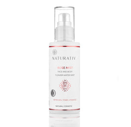 Naturativ Rose Mist Face & Body Flower Water Mist wodna mgiełka do ciała Róża 100ml