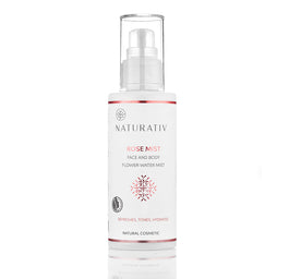 Naturativ Rose Mist Face & Body Flower Water Mist wodna mgiełka do ciała Róża 100ml